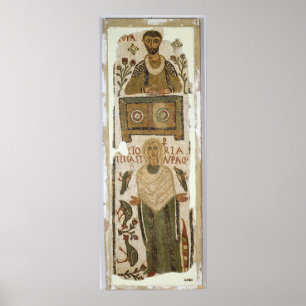 Affiches La stèle funéraire d'un banquier et de sa fille