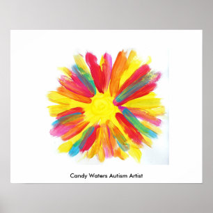 Affiches La sucrerie arrose l'artiste d'autisme