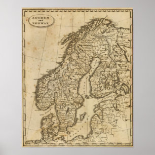 Affiches La Suède, Norvège 3