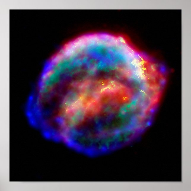 Affiches La Supernova de Kepler reste photo spatiale Hubble (Devant)
