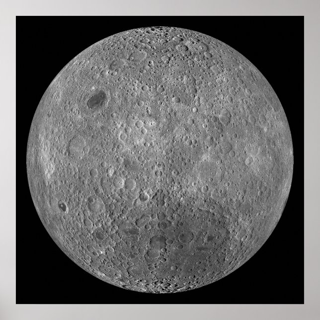 Affiches La surface du côté lointain de la Lune terrestre (Devant)