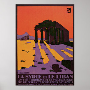 Affiches La Syrie et le liban Palmyre