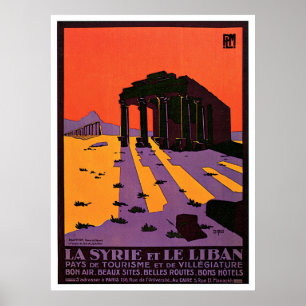 Affiches La Syrie Et Le Liban / Palmyre France Vintage