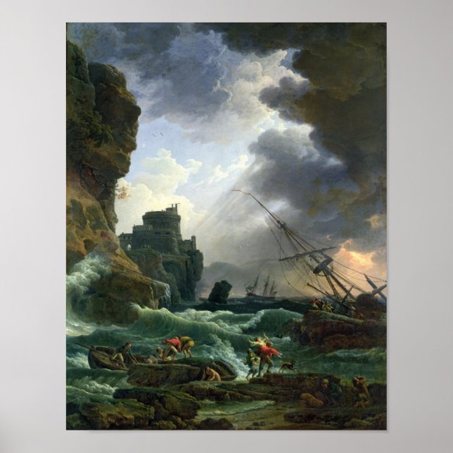 Affiches La tempête, 1777 (Devant)