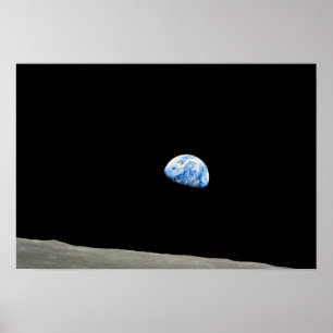 Affiches la terre de l'univers lune
