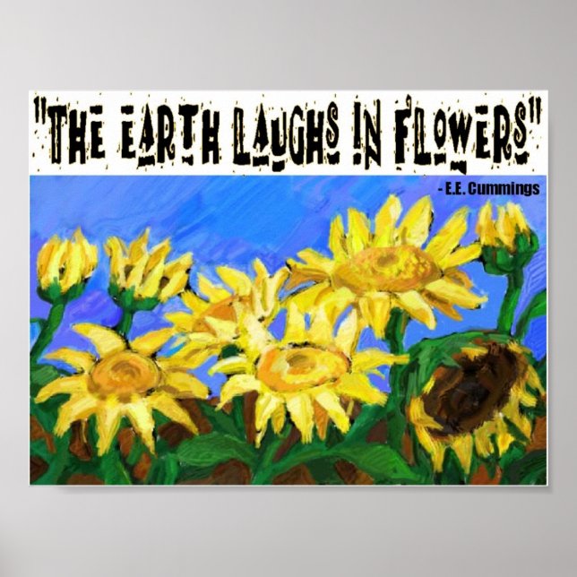 Affiches La terre rit dans l'affiche Fleurs (Devant)
