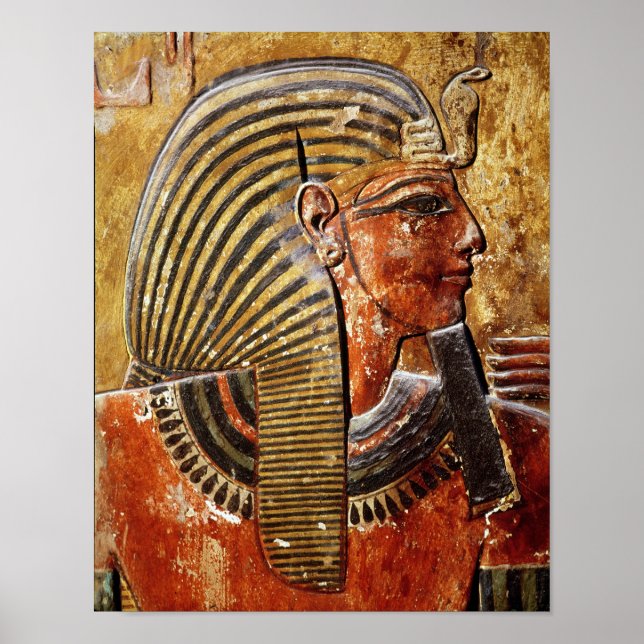Affiches La tête de Seti I de la Tombe de Seti (Devant)