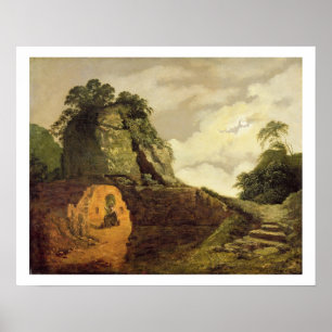 Affiches La tombe de Virgil par clair de lune avec Silius