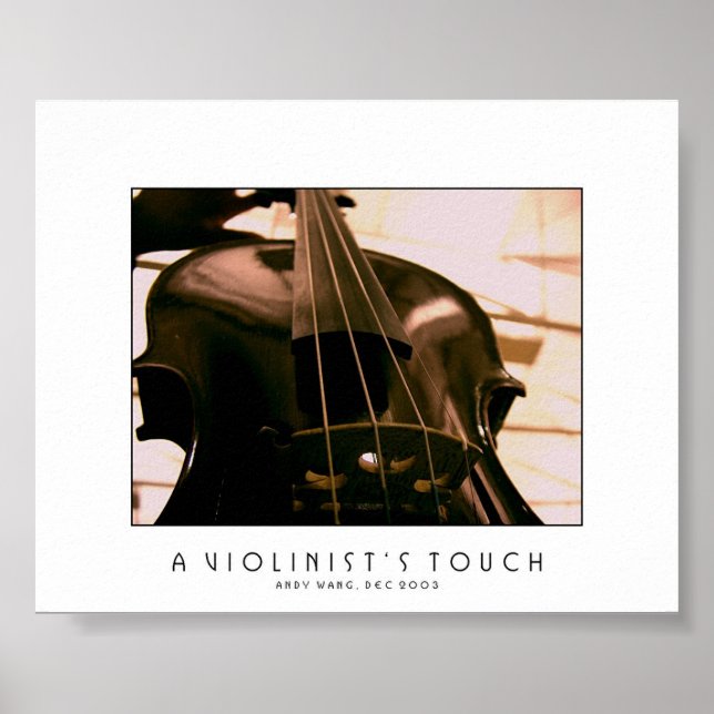Affiches La touche d'un violoniste (Devant)