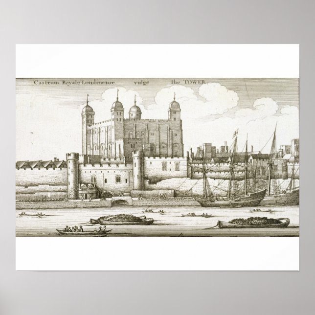 Affiches La Tour de Londres, 1647 (gravure) (Devant)