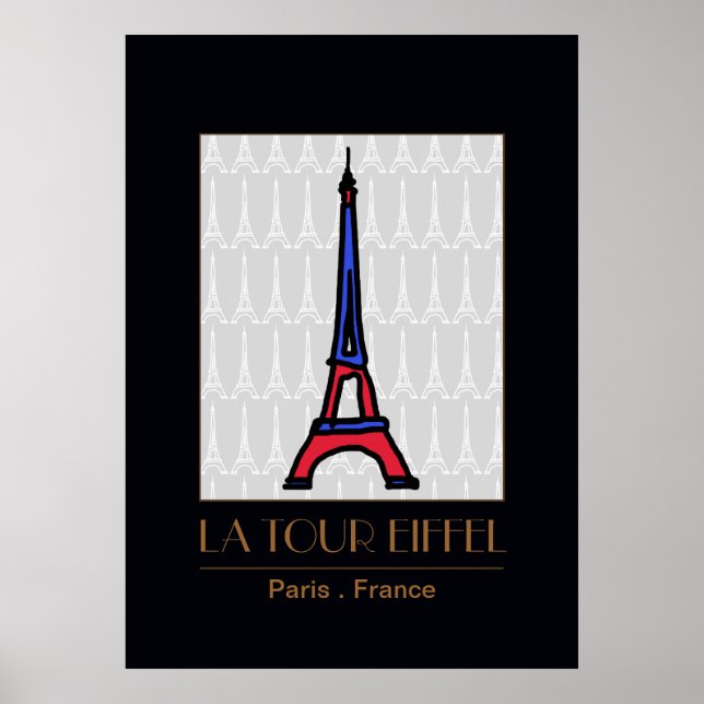 Affiches La Tour Eiffel / Paris decor (Devant)