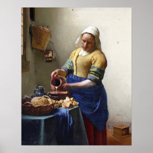 Affiches La trayeuse, c.1658-60 (huile sur la toile)