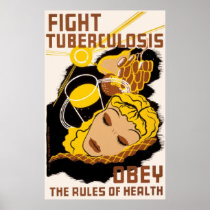 Affiches La tuberculose de combat se conforment aux règles