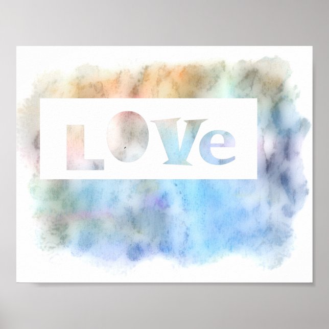 Affiches la typographie d'amour citation mot d'affiche art (Devant)