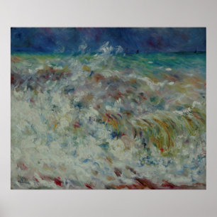 Affiches La vague de Pierre-Auguste Renoir