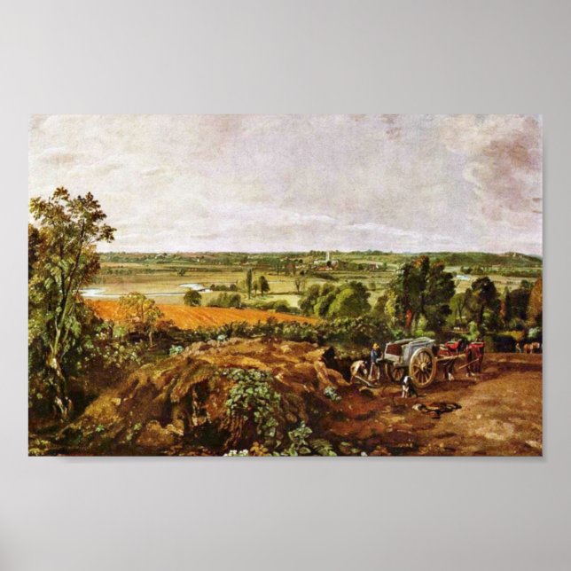 Affiches La Vallée Du Stour, Avec L'Église De Dedham Par Jo (Devant)