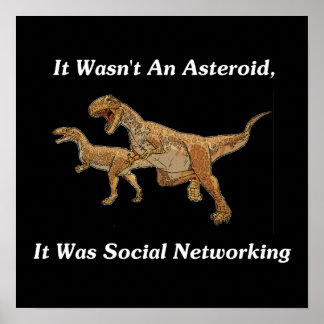 Affiches La Véritable Cause De L'Extinction Du Dinosaure