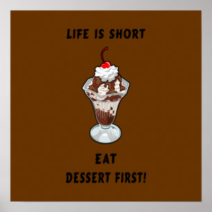 Affiches La vie de dessert