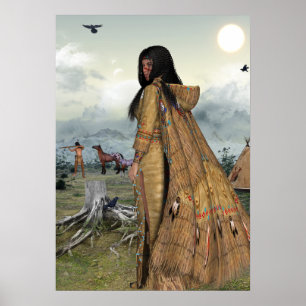 Affiches La vie de Natif américain