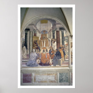 Affiches La vie de St Benoît (fresque) (détail)