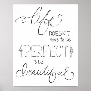 Affiches la vie est belle - dessin d'illustration à la main
