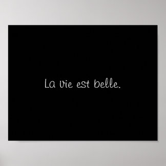 Affiches La vie est belle. (La vie est belle.)