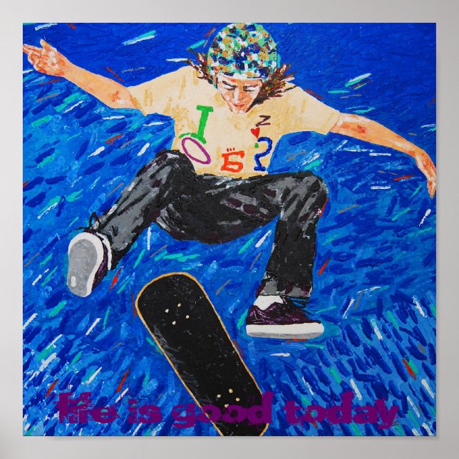 Affiches la vie est bonne aujourd'hui (Devant)