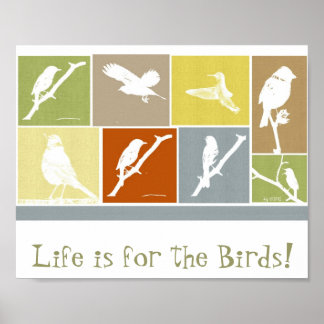 Affiches La vie est pour l'affiche des oiseaux
