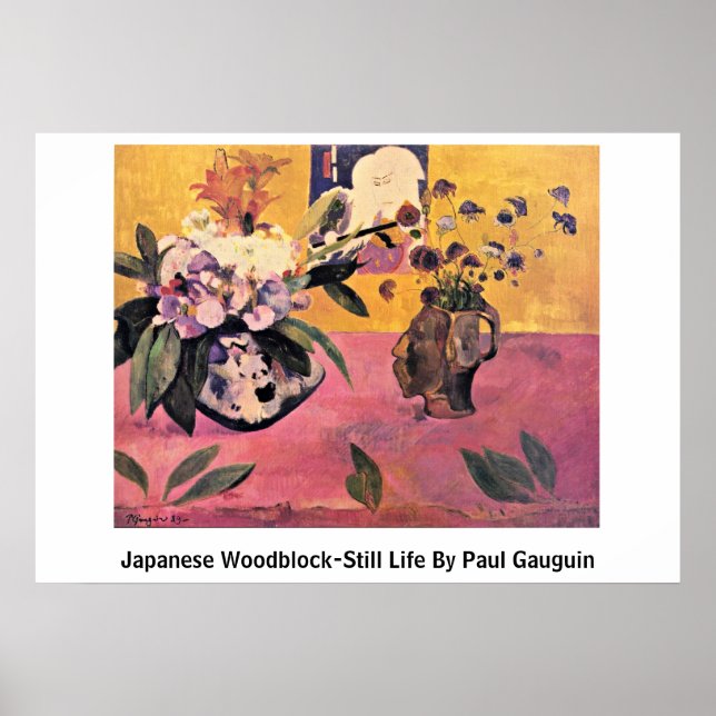 Affiches La Vie Japonaise De Bois De Bois Par Paul Gauguin (Devant)