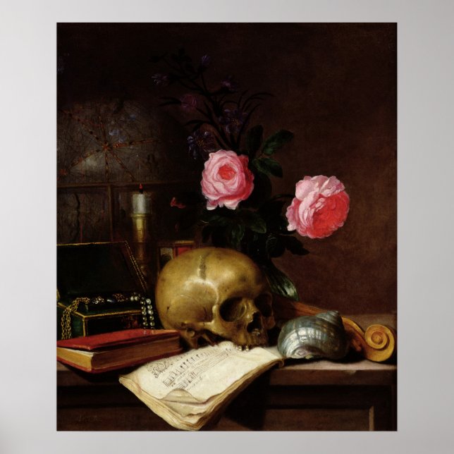 Affiches La vie morte avec un crâne (Devant)
