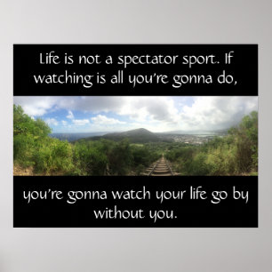 Affiches La vie n'est pas un sport spectaculaire