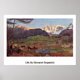 Affiches La vie par Giovanni Segantini