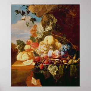 Affiches La vie toujours avec le fruit et les fleurs