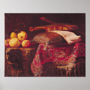 Affiches La vie toujours du fruit et des instruments de