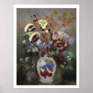 Affiches La vie toujours d'un vase de fleurs (en pastel sur