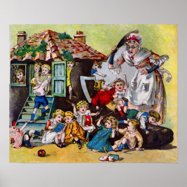 Affiches La Vieille Femme qui habitait dans une chaussure (Devant)