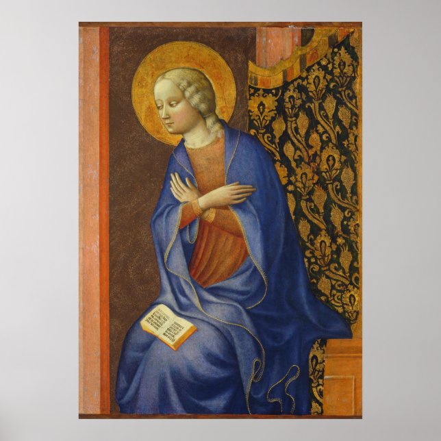 Affiches La Vierge Annunciate, c. 1430 (température sur pan (Devant)