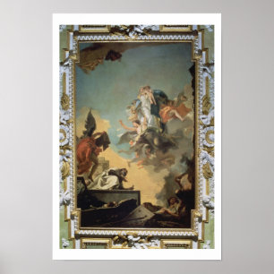 Affiches La Vierge de Carmel donnant l'omoplate au Ble