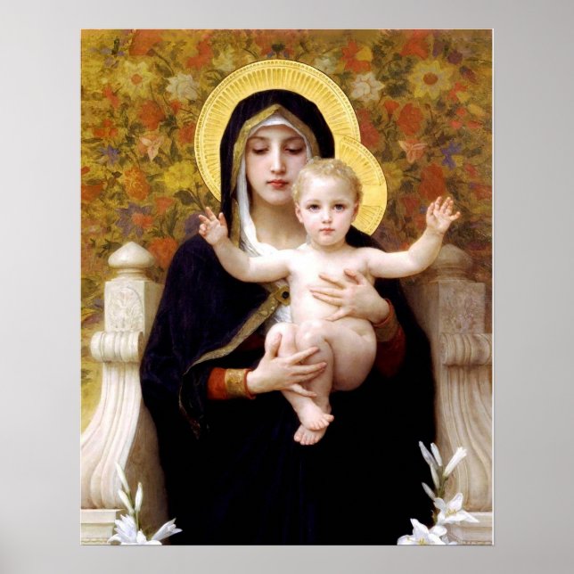 Affiches La Vierge des Lilies (La Vierge au Lys) (Devant)