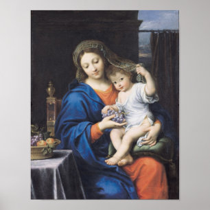 Affiches La Vierge des raisins, 1640-50