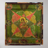 La Vierge du feu Bush, du Mont Athos