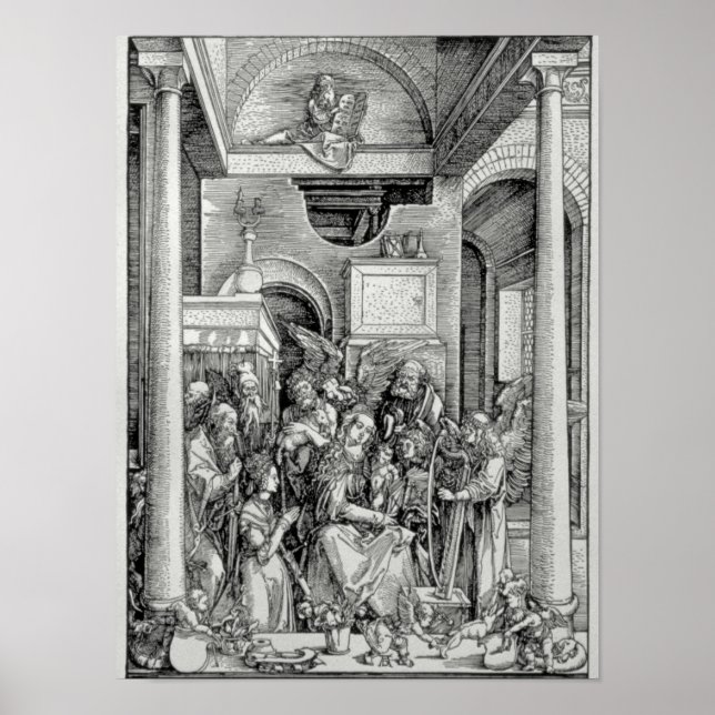 Affiches La Vierge et l'enfant avec les saints (Devant)