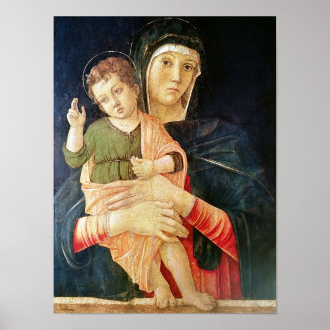 Affiches La Vierge et l'Enfant bénissant, 1460-70 (Devant)