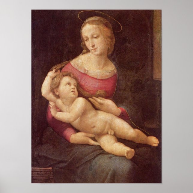 Affiches La Vierge (La Madone de Bridgewater) de Raphaël (Devant)