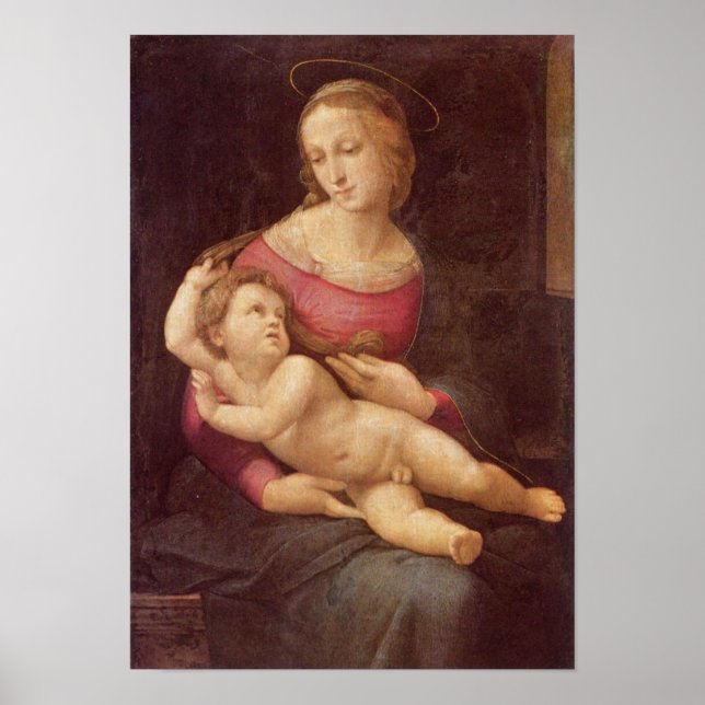 Affiches La Vierge (La Vierge de Bridgewater) par Raphael (Devant)