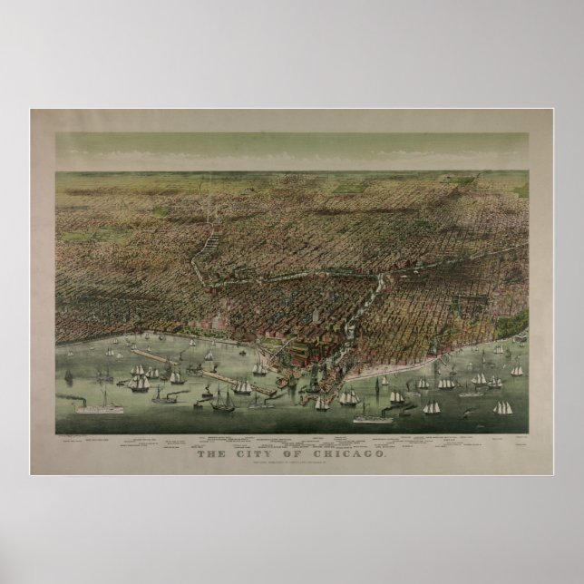 Affiches La ville de Chicago (Devant)
