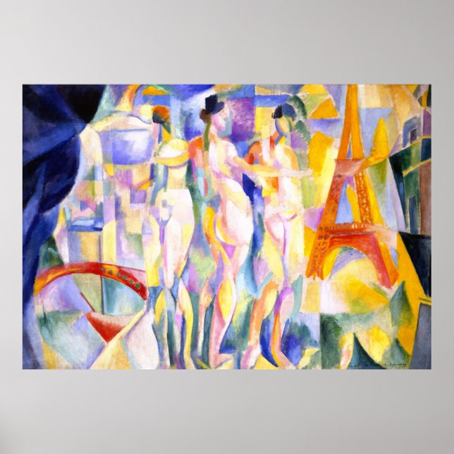 Affiches La ville de Paris par Robert Delaunay - Abstrait (Devant)