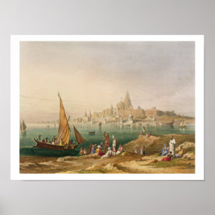 Affiches La ville et les temples sacrés de Dwarka, de