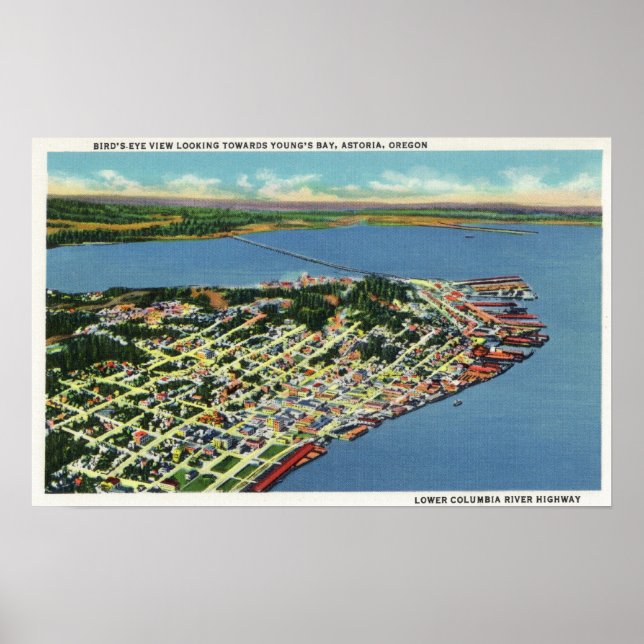 Affiches La ville vers Young's Bay (Devant)