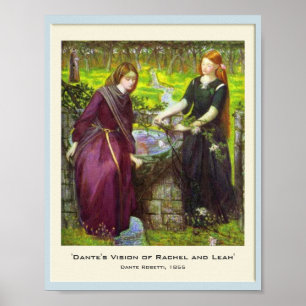 Affiches La vision de Dante de Rachel et de Leah
